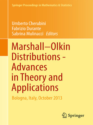 cover image of Marshall Olkin Distributions--Advances in Theory and Applications